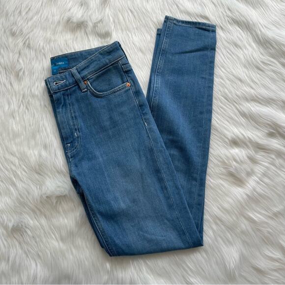 M.i.h. Jeans Bridge Denim High Rise Skinny Medium Wash Stretch Size 25 - Picture 1 of 5